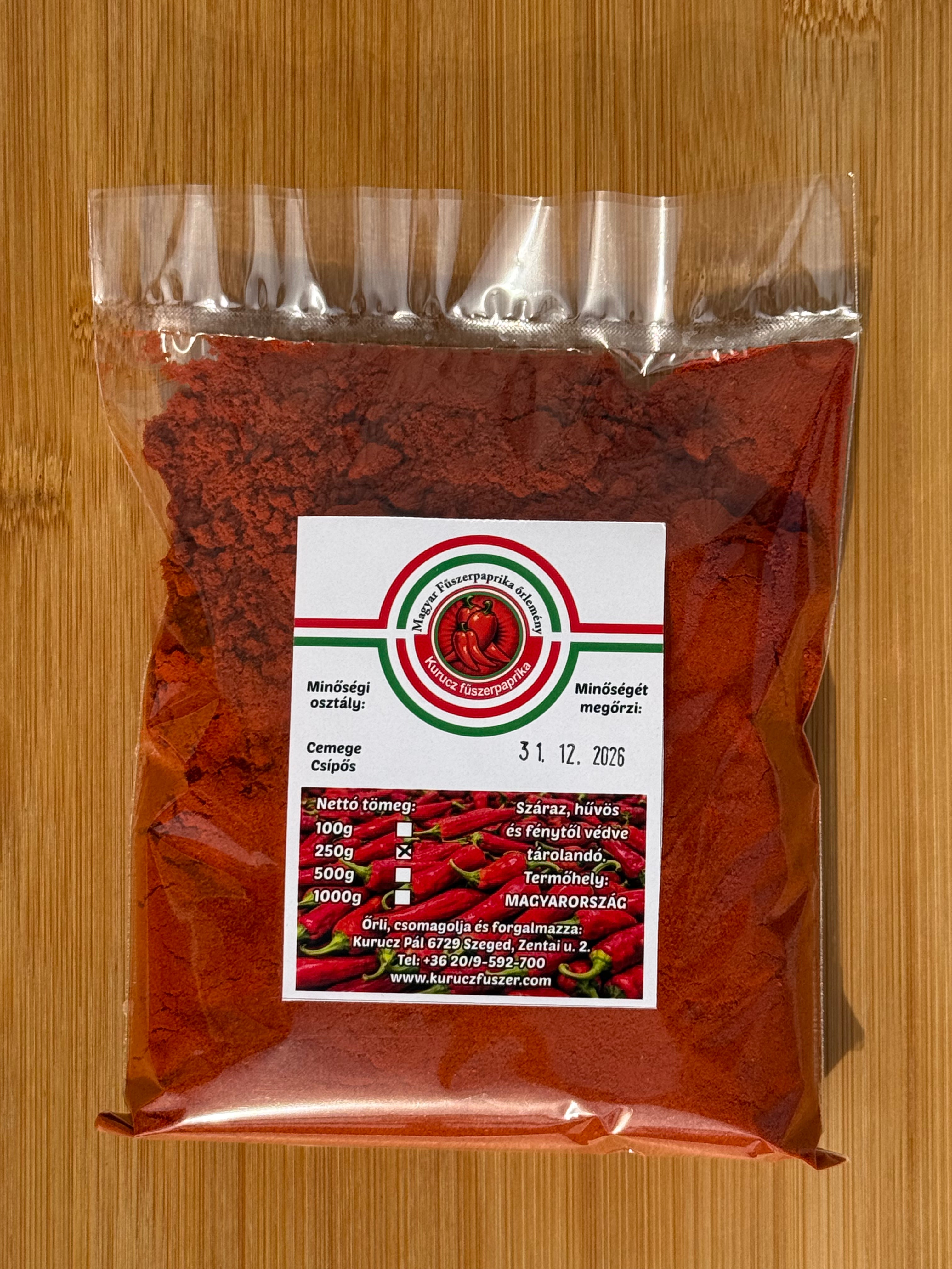 Csípős paprika 250g